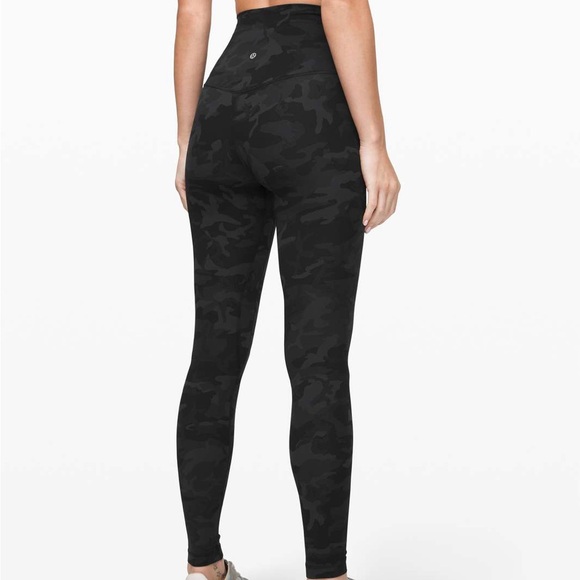 lululemon athletica Pants - Lululemon Align 28” Leggings SZ 4 - Incognito Camo Multi Grey